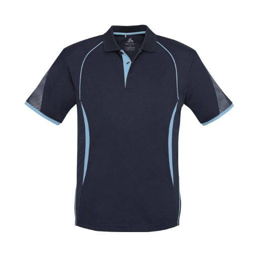 Picture of Biz Collection Razor Mens Polo- Navy/Sky Size 4XL